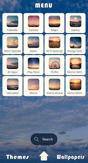 Sunset colored Theme +HOME Screenshot 1