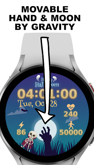 Halloween Skeleton Watch Face Screenshot 2