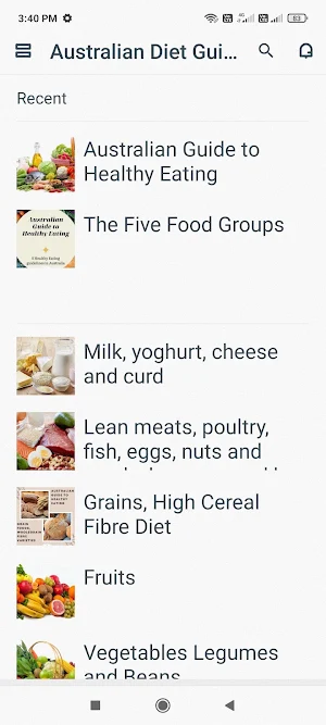 Australian Healthy Eat Guide Screenshot 0