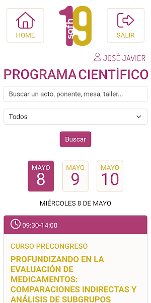 19 CONGRESO SAFH Screenshot 2