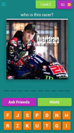 name of Moto GP racer Screenshot 2