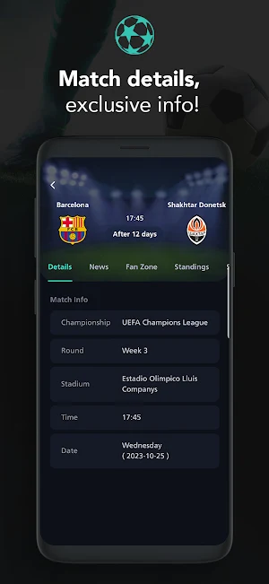 Kick Master - Live Scores Screenshot 1