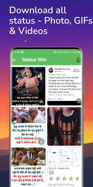 Status Win - Status saver Screenshot 3