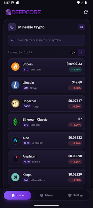 DeepCore Hosting Screenshot 1