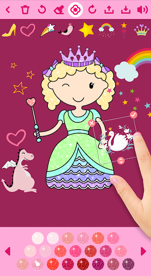 Princess Coloring Book offline Screenshot 3