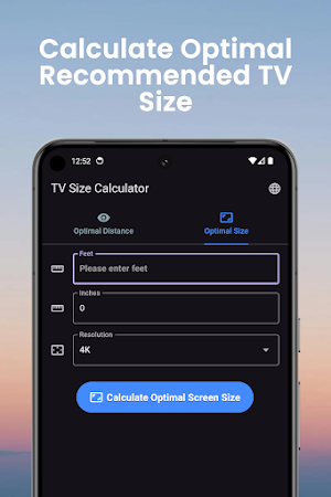 TV Size Distance Calculator Screenshot 3