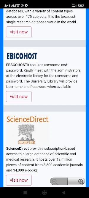 Topfaith University E-Library Screenshot 3