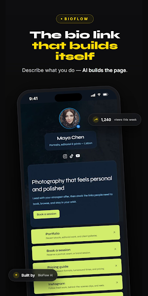 BioFlow - Link in Bio Builder Screenshot 0