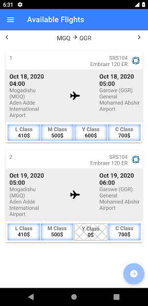 Halla Airlines Screenshot 2