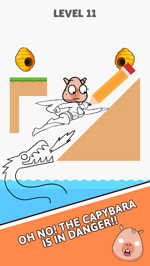 Brain test: Save the Capybara Screenshot 0