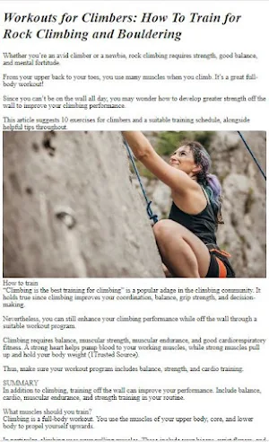How to Do Climbing Training Screenshot 0