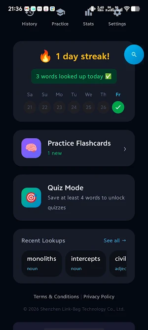 Tap to Learn Screenshot 2