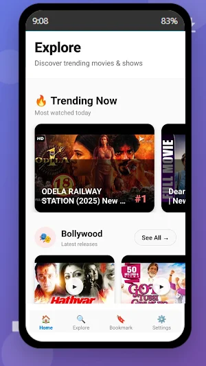 MovieTube HD Streaming & Show Screenshot 1