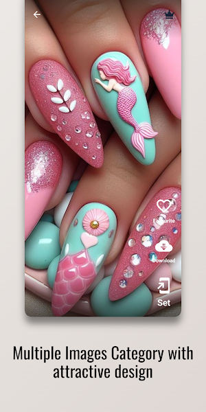 Fish Scale Fantasy Nail Design Screenshot 1
