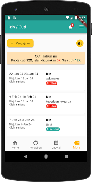 Aabsensi Screenshot 2