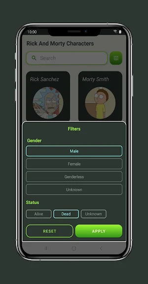 Rick And Morty Data Screenshot 2