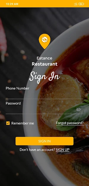 Eatance Single Restaurant Pro Screenshot 1