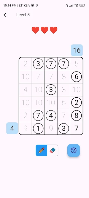 Numbers Sum Screenshot 2