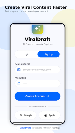 ViralDraft: AI Caption Maker Screenshot 0