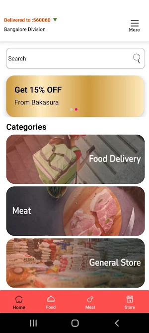 Bakasura Online Delivery APP Screenshot 1