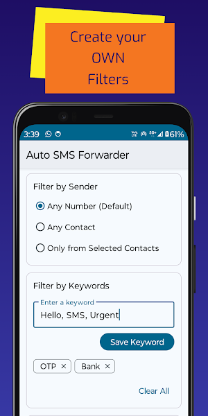 SMS Forwarder: Auto Forwarding Screenshot 2