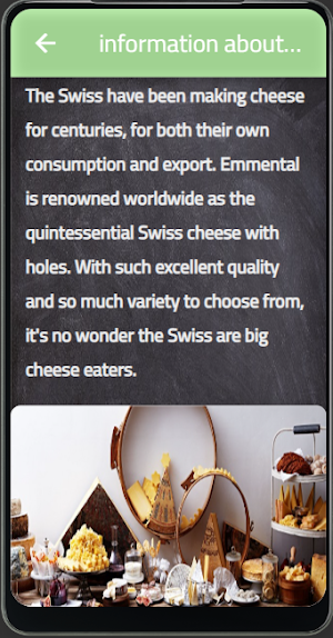 swiss cheeses Screenshot 1