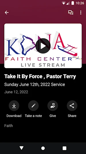 Kona Faith Center Screenshot 2