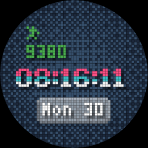 Simple 8bit Digital Watchface Screenshot 2