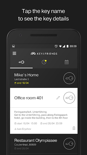 SimonsVoss Key4Friends Screenshot 2