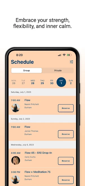 Solstice Yoga Screenshot 2