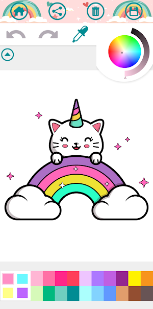 Kawaii Coloring Book Game Screenshot 2