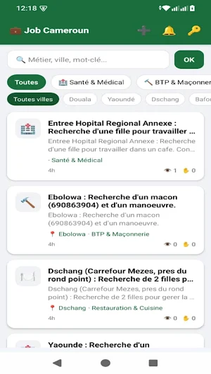 Emplois Cameroun Screenshot 0
