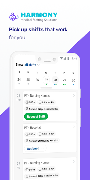 Harmony Medical Staffing Screenshot 0