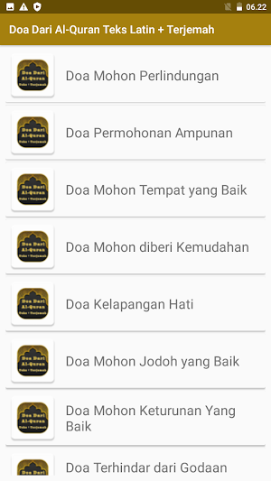 Doa Dari Quran Teks + Terjemah Screenshot 1