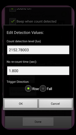 Light Sensor Counter Screenshot 3