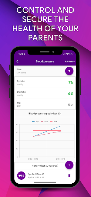 Blood Pressure App Diary, BPD Screenshot 2
