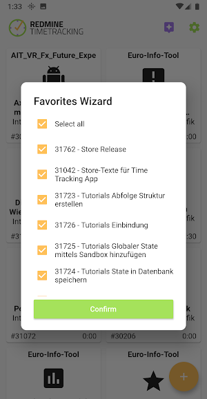 REDMINE TIMETRACKING Screenshot 3
