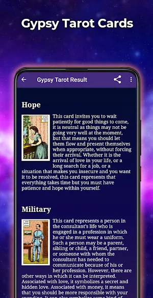 Free Gypsy Tarot in English Screenshot 1