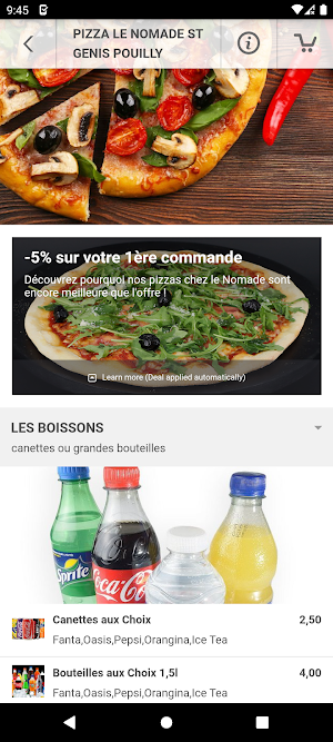 Pizza le Nomade Screenshot 2