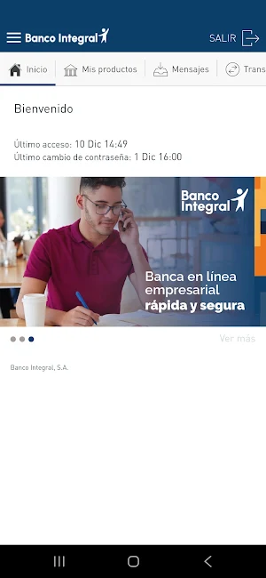 Banca Empresarial Integral Screenshot 2