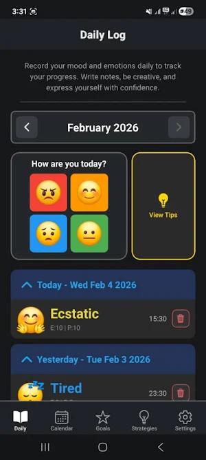 WellBe - Journaling App Screenshot 1