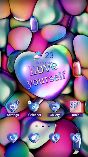 Colorful Love You - Wallpaper Screenshot 0