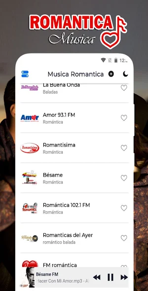 Musica Romantica Variada Screenshot 1