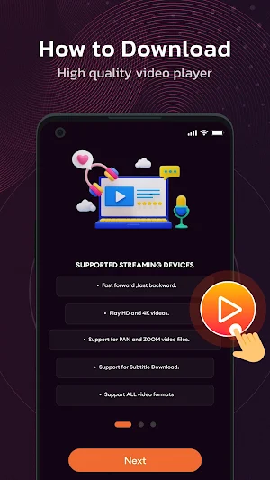 4K HD Video Player –MP3 Player Screenshot 0
