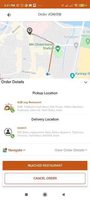 JustBiryani Rider Screenshot 3