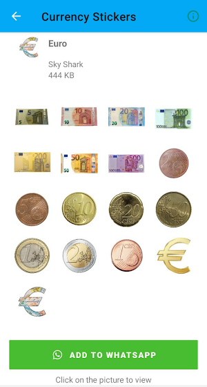 Currency Stickers | WASticker Screenshot 1