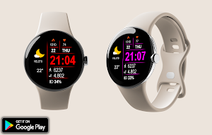 Digital Retix Watch Face Screenshot 3