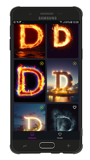 D letter hd wallpaper Screenshot 1