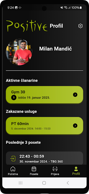 Positive Fitness Screenshot 2