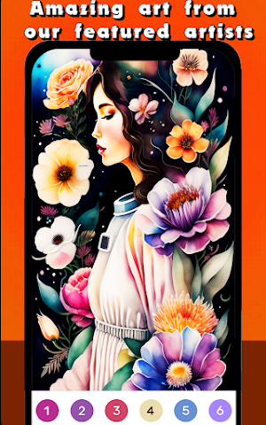 Color By Number For Adult Game Screenshot 0